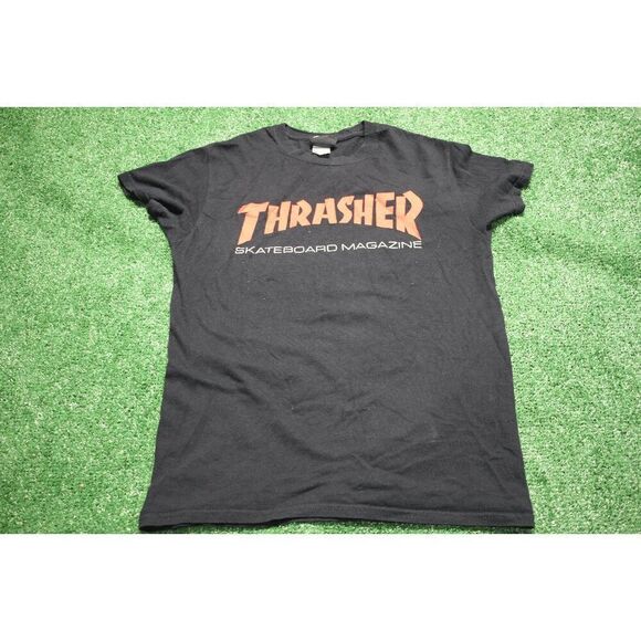 Thrasher Skateboard Magazine T-Shirt Black Small - Skate Graphic Tee - Picture 1 of 7